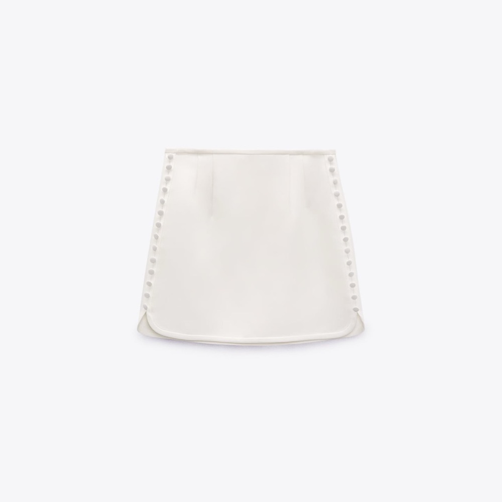 Zara satin effect skirt